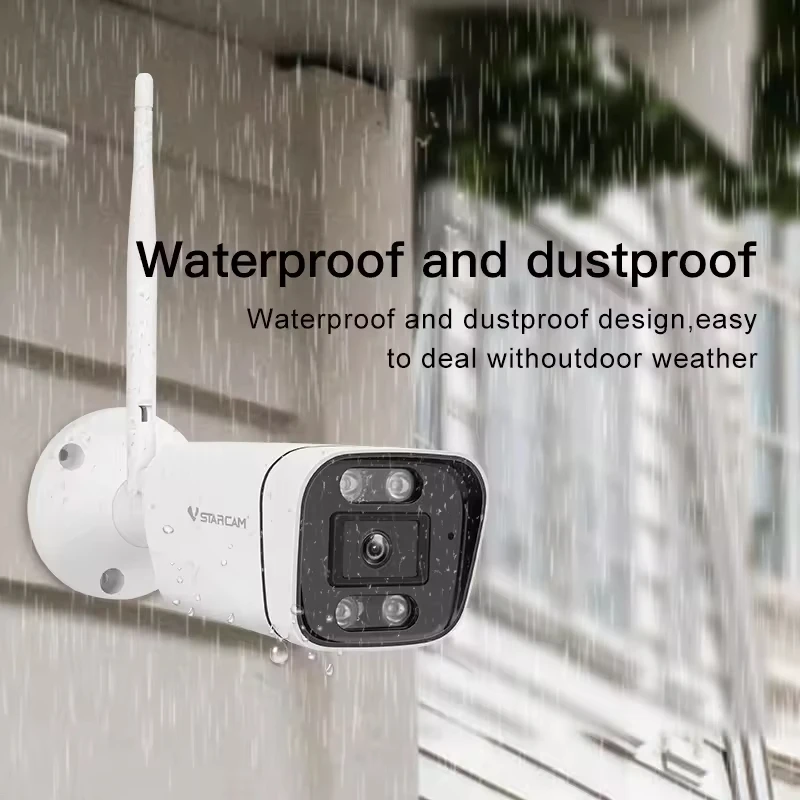 3MP WIFI IP Camera 1296P Wireless CCTV Bullet Security Outdoor Two-way Audio Talk Camera Waterproof Night Vision Surveillance