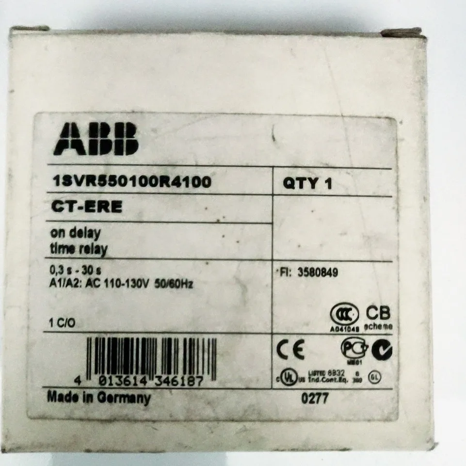 ABB CT-ERE 0.3S-30S 110-130VAC 1SVR 550100 R4100