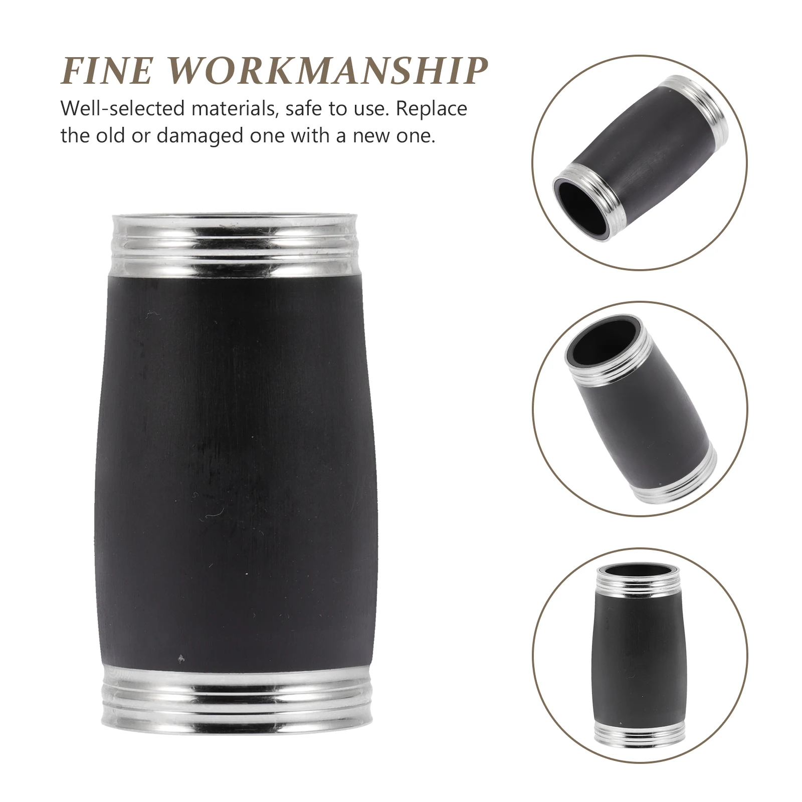 

Clarinet Tuning Tube B Flat Pitch Pipe Small Wind Instrument Parts Replacement Accessory for Musicians Beginners Students