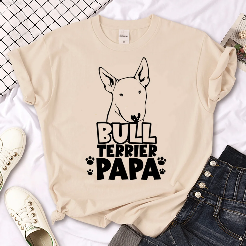 Bull Terrier tshirt men Japanese summer designer t shirt boy manga comic anime clothes