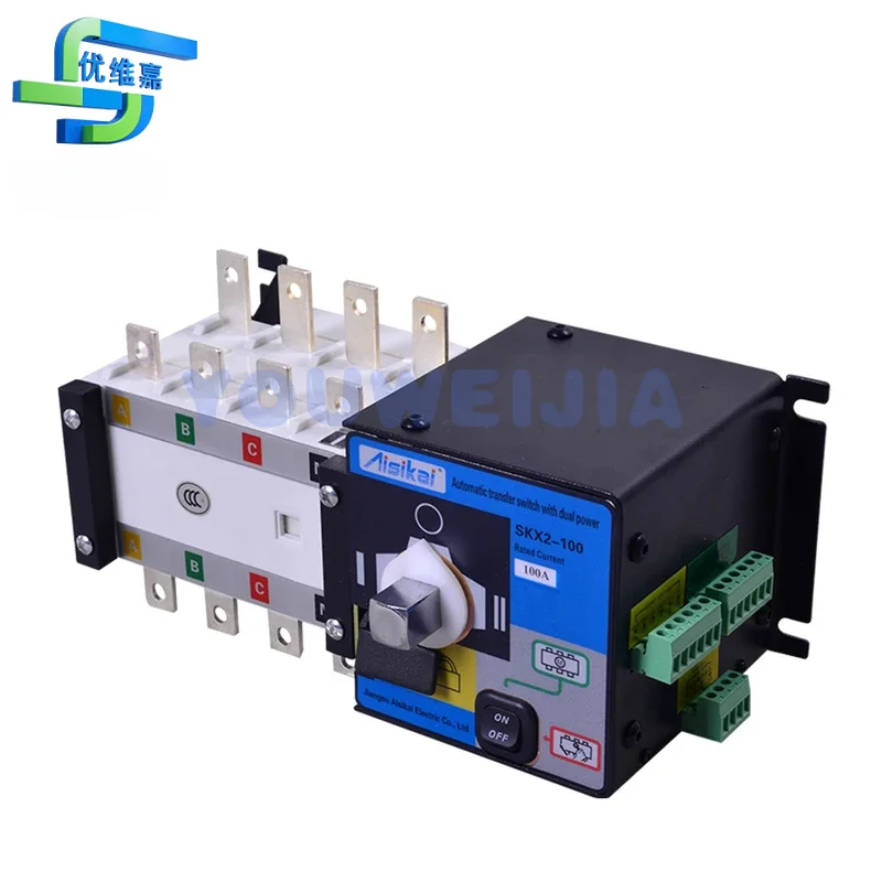 100A 4P Automatic Transfer Switch ATS for Diesel Generator Parts Controller Security Protection