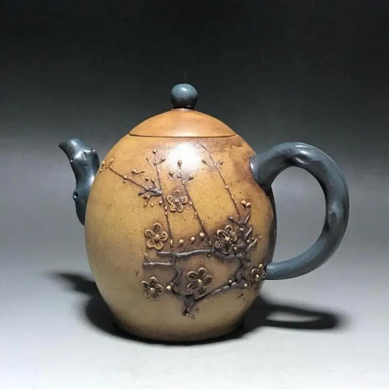 Yixing Zisha Teapot Chinese Tea Ceremony Handmade Plum Blossom Flower Purple Clay Pot Kung Fu Teaset Water Pots Kettles