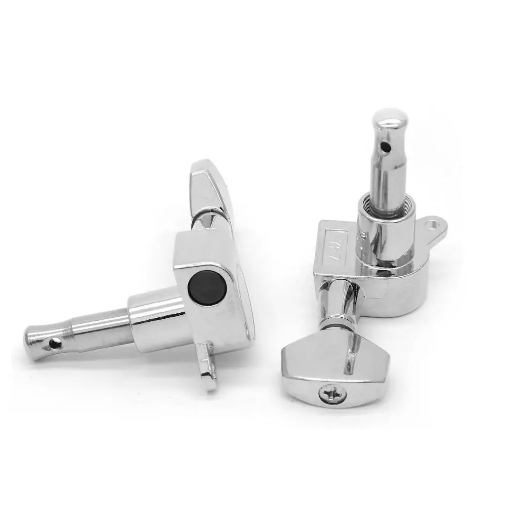 6 قطعة سلسلة الغيتار المعدنية مختومة أوتاد رؤساء آلة مغلقة تماما آلة رئيس المستقبلون مفاتيح قفل المستقبلون دائم #5