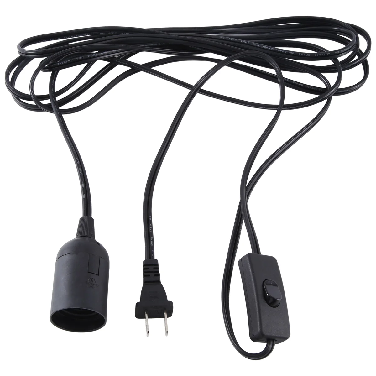 AC110V Pendelleuchten-Kabel-Set, E26-Lampen-Set, Vintage-Set zum Aufhängen, Pendelleuchte, Kabel-Set mit Ein-/Aus-Schalter, US-Stecker