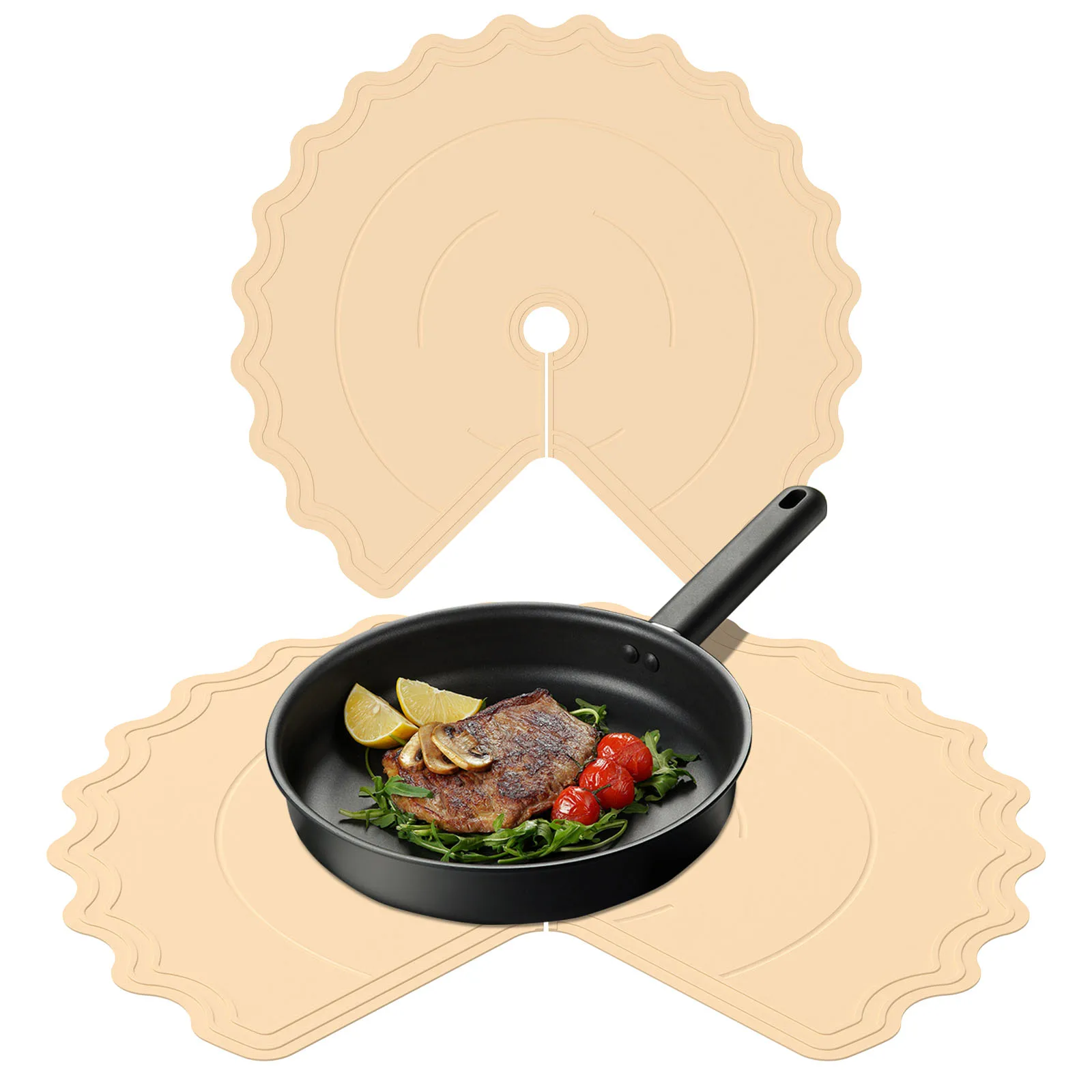 

2 шт., подкладка для полки Lazy Susan, кухонные вкладыши, нескользящий нескользящий коврик для холодильника для ящика, кладовой, раковины для ванной комнаты, шкафа для хранения