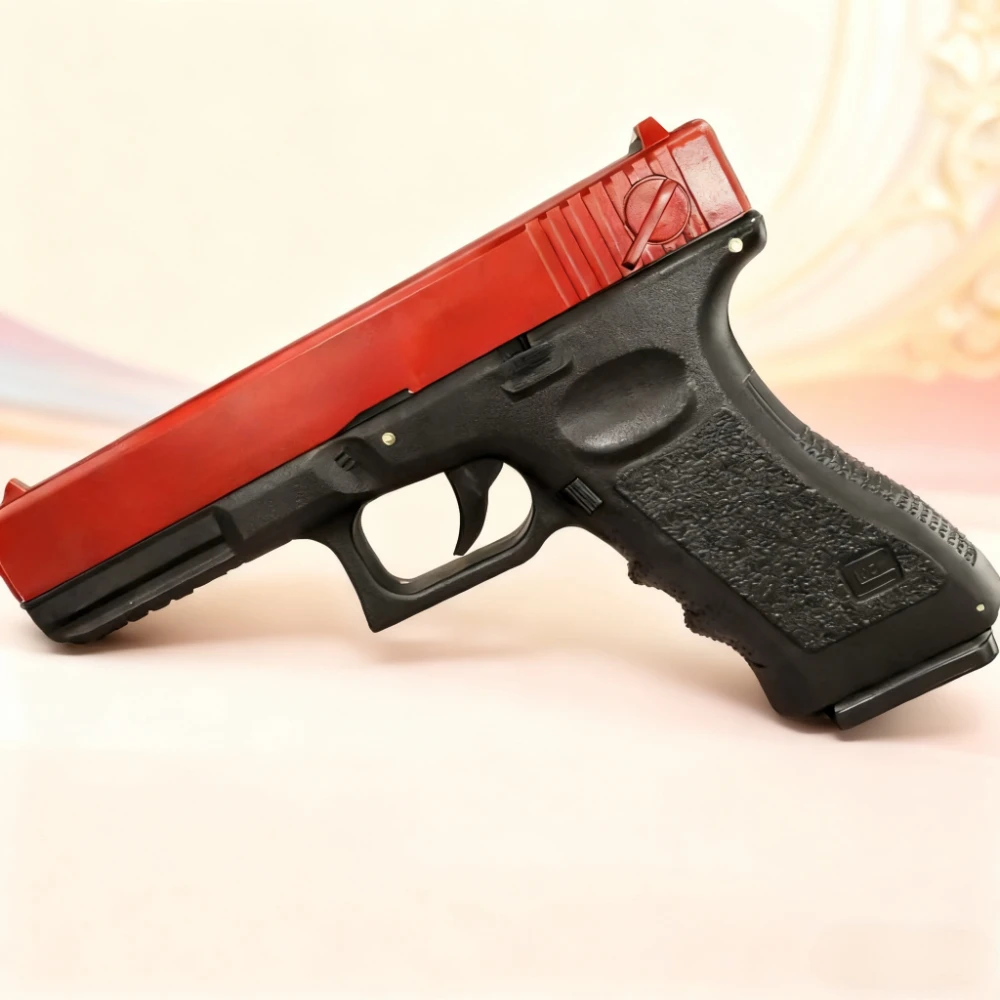 G18 어린이 장난감 총 소프트 탄환 수동 장전 사격 게임 타겟 소년 장난감 손잡이