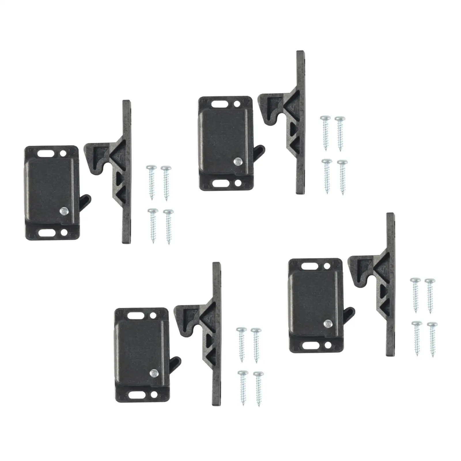 Push Catches Latch for RV Cabinet Door Drawer Replacement Pull Latch Plastic Camper Motor Home Trailer Universal Hardware