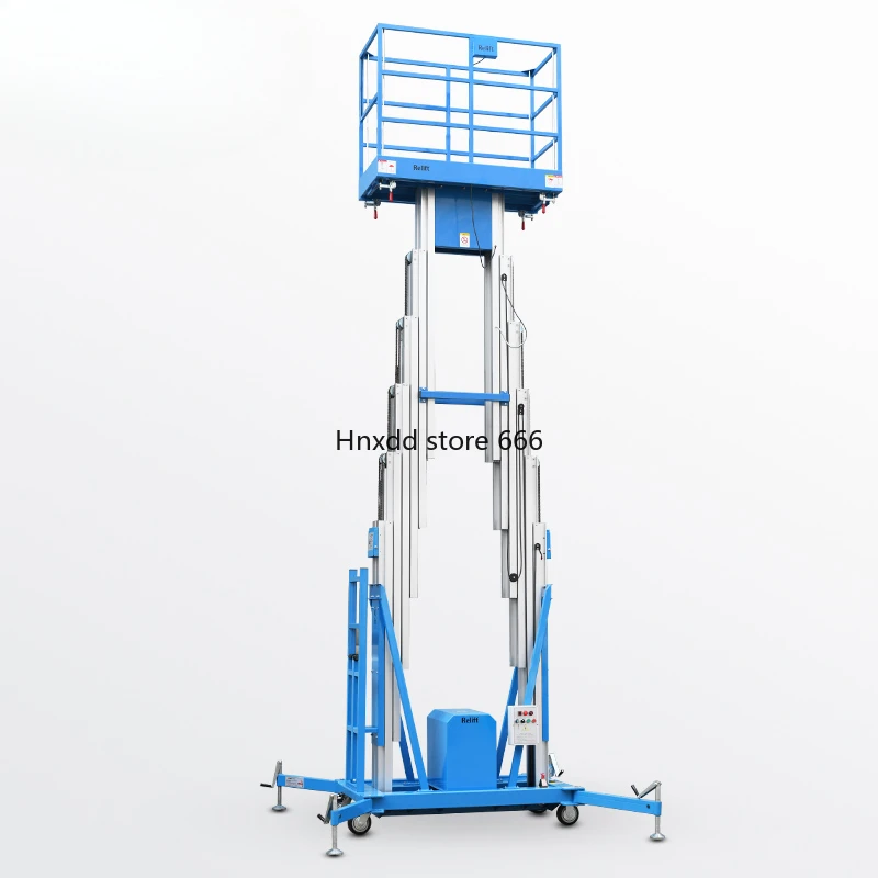 Electric Double Mast Lifting Platform Mobile Lift