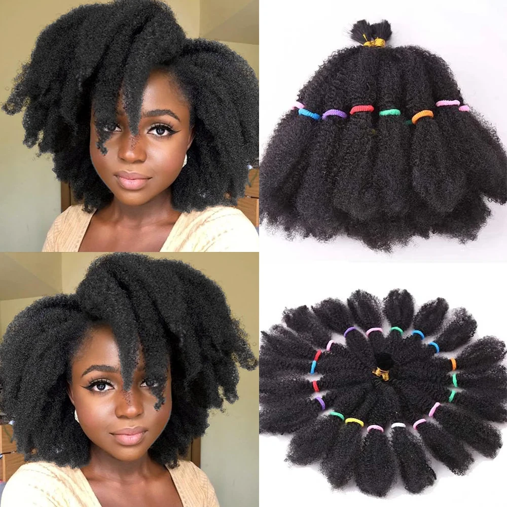 1/7 แพ็ค Afro Kinky ผม Pre ยืด Afro Kinky Twist ผม Braiding ผม Kinky Twist Crochet Braids สังเคราะห์