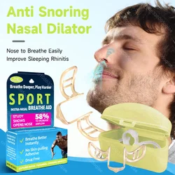 Nose Dilator Nasal Silicone Nose Clip Anti Snoring Easy Breath Snore Stopper Help Breathe Anti Snoring Devices Improve Sleeping