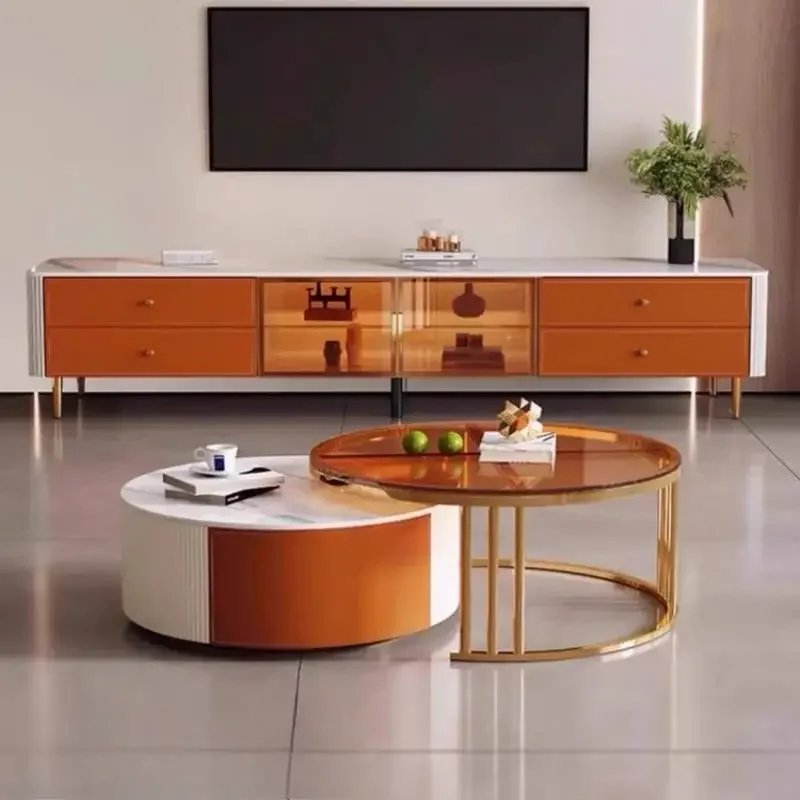Mueble de TV de Lujo, Decorativo, Natural, Clásico, Moderno, con Almacenamiento, Estilo Nórdico Vintage, Blanco, Muebles para Sala, Muebles para el Hogar