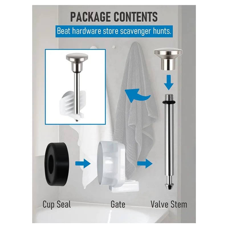 Универсальный комплект для ремонта переключателя носика для ванны YLS-2-Pack, герметичные запасные части для ремонта смесителей для ванны