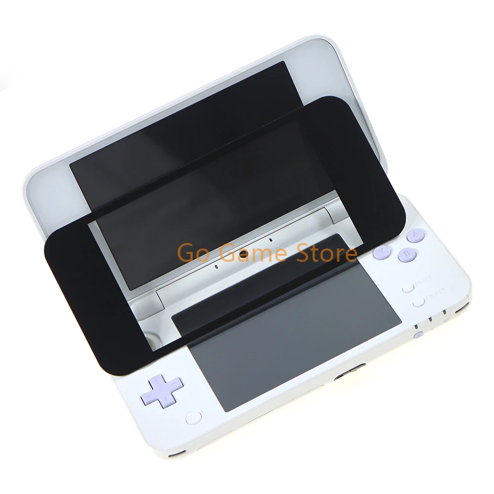 Cubierta de lente LCD frontal de plástico/vidrio para Nintendo 2DS New XL LL, Protector de pantalla superior, 2DSXL LL, 1 unidad