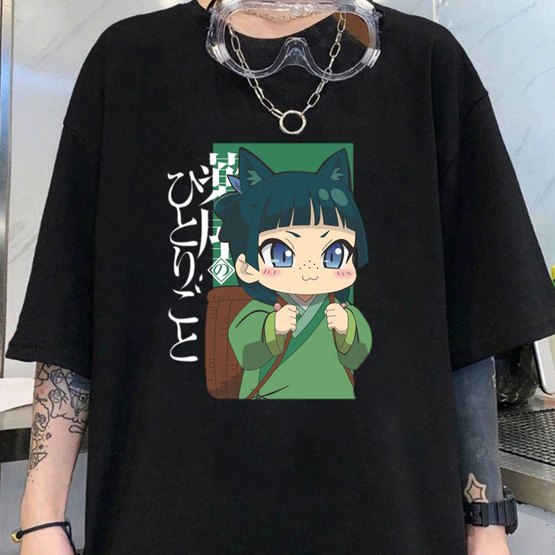 

Hot Sales The Apothecary Diaries Maomao T Shirts Women Men Summer Cool Short Sleeves Anime Personality Harajuku T-shirt
