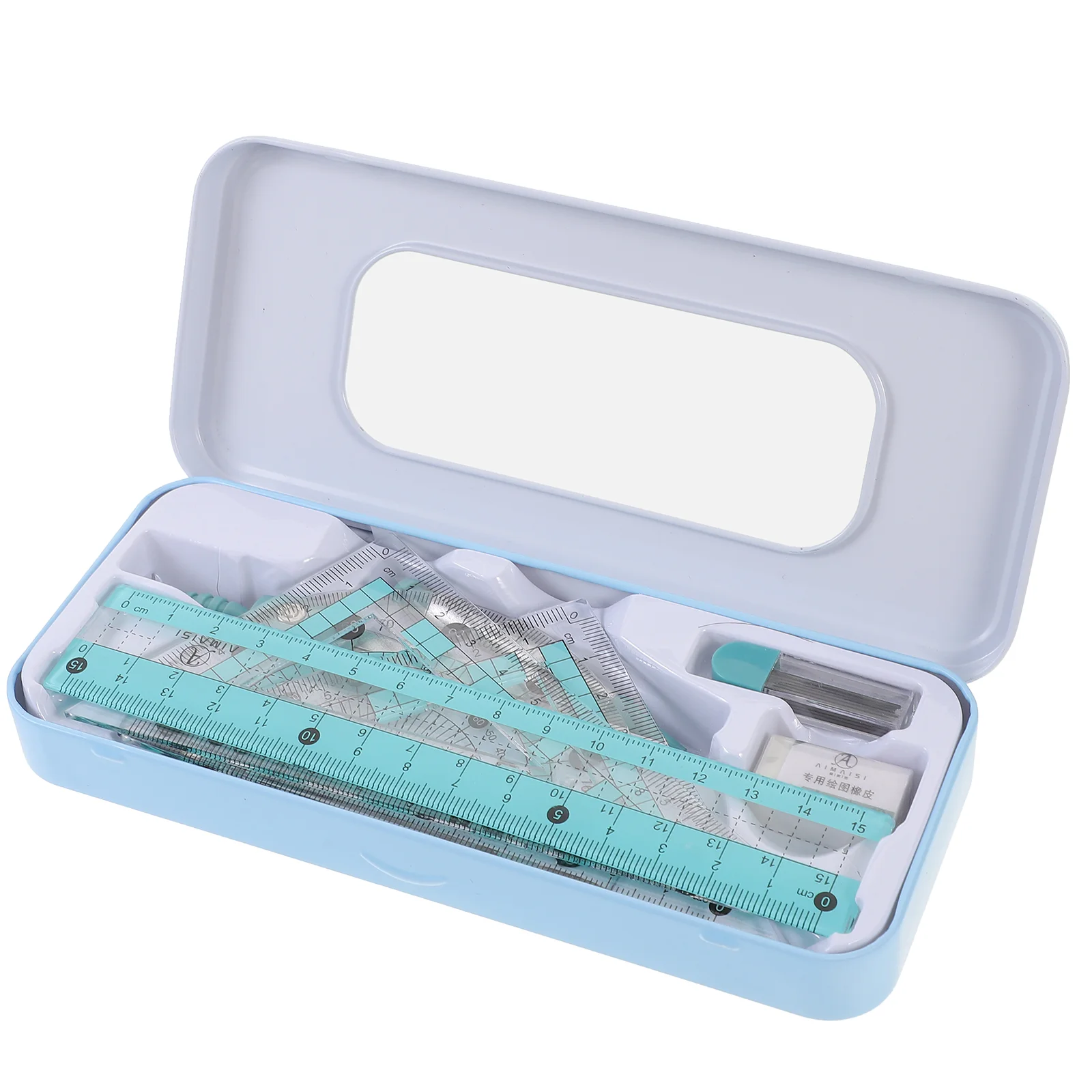 Ruler Set Triangle Kit Supply Protractor Stationery Professional Drawing Taste Metric System