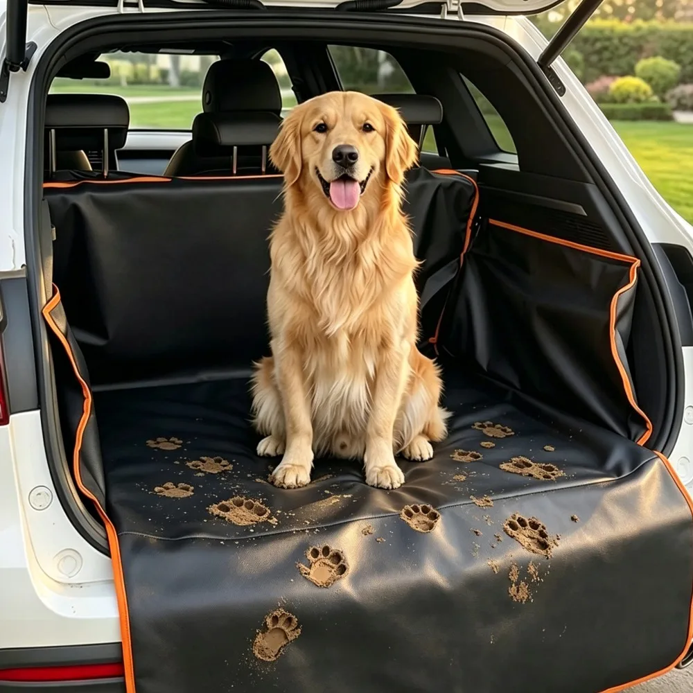 Auto Interior Accessories Anti-Dirt Pet Mat Waterproof Car Seat Cover Pet Travel  Mat Car Trunk SUV Cargo Liner Protection Mat