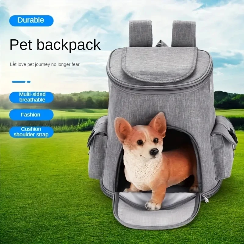 Pet supplies Portable Dog Backpack for Outings Comfortable and Convenient Pet Carrier for Cats and Puppies