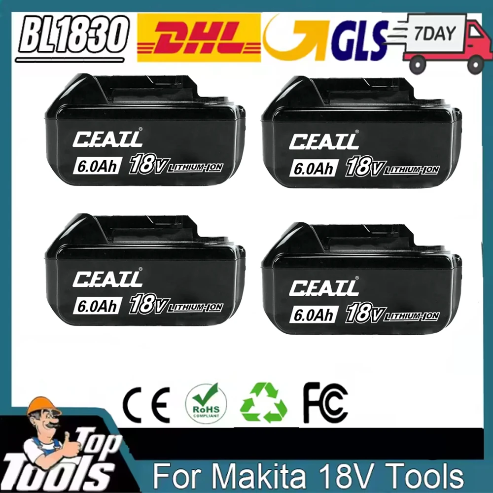 

9Ah/6Ah/5Ah/3Ah for Makita 18V Battery BL1830B BL1850B BL1850 BL1840 BL1860 BL1815 100% Original Replacement Lithium Bat