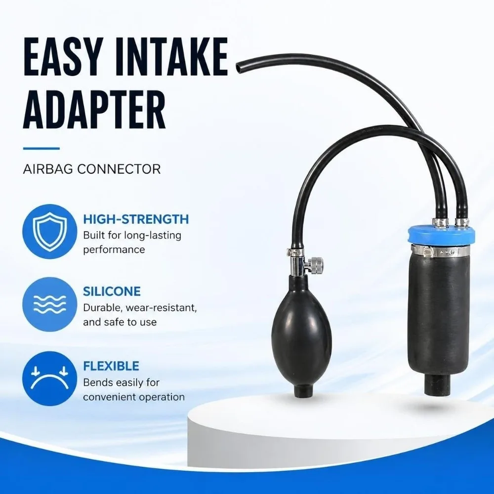 High-strength Smoky Leak Finder Device Universal Flexible Easy Intake Adapter Silicone Airbag Connector Leak Diagnostic Tool