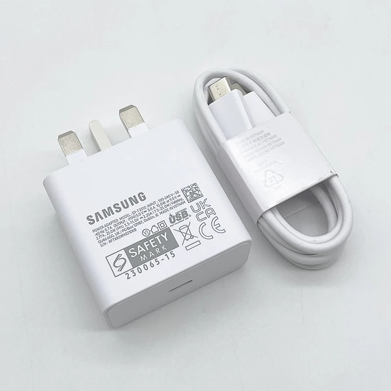 Samsung 25W T2510 UK-Stecker Superschnell-Ladeadapter für Galaxy Z Flip Fold 2 3 4 5 6 7 Note 10 20 S25 S24 S23 S22 S21 S20 Ultra – Detail 3