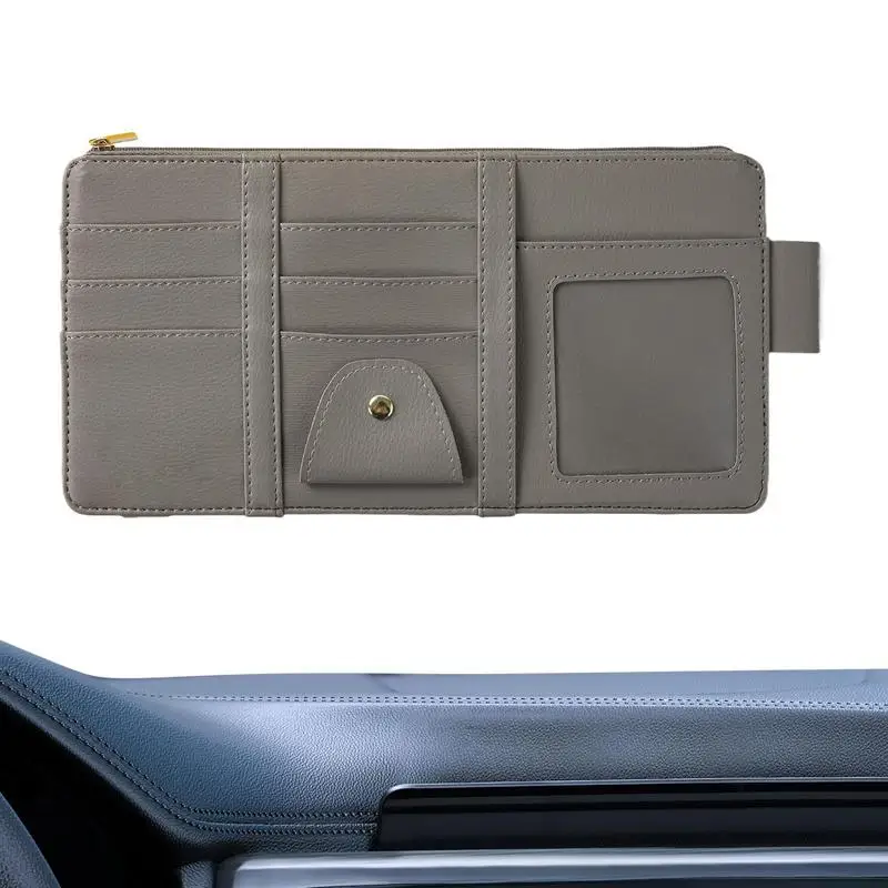 

Multi-Pocket Car Visor Organizer Auto Sun Visor Organizer Pocket Suspension Design Auto Interior Accessories For SUV RV Small