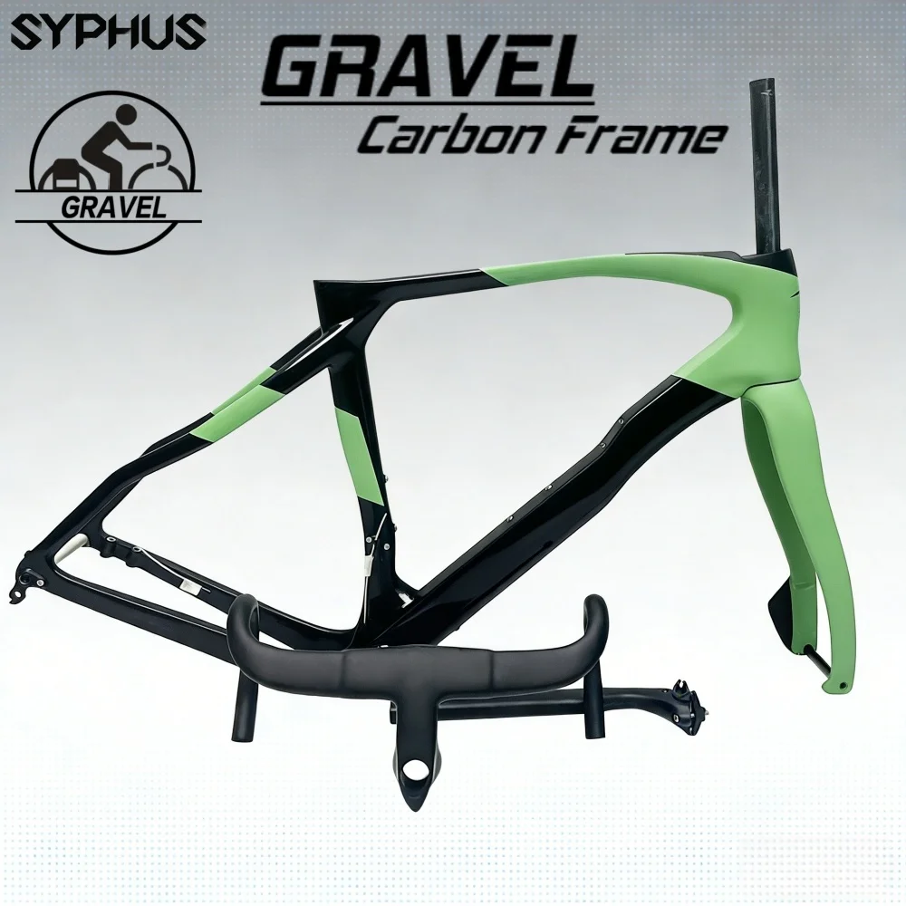 

Syphus T1100 Carbon Gravel Bike 700C Disc Brake Gravel Road Bike Frameset Road Cyclocross Gravel Frame Gravel Road Bike