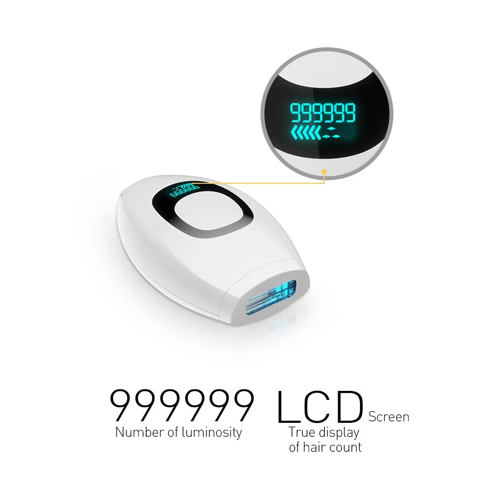 999,999 Flashes Bikinis IPL Pulses Epilator Painless Laser Hair Removal Facial Professional Depilator Devices LCD Display