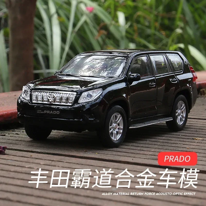 1:36 Toyota Land Cruiser Prado Diecast Metal Vehicles Car Models Coche Scale Simulation Auto Toys for Children B175