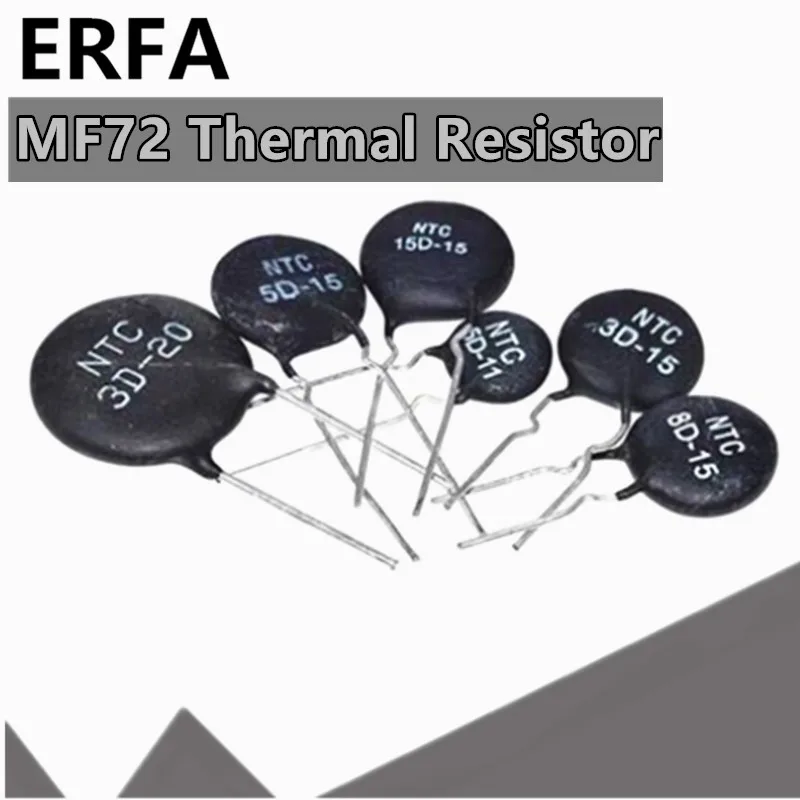 10pcs MF72 Thermal Resistor 9mm 3D-9 3R 5D-9 5R 8D-9 8R 10D-9 10R 12D-9 12R 16D-9 16R 20D-9 20R 22D-9 22R 33D-9 33R 50D-9 50R