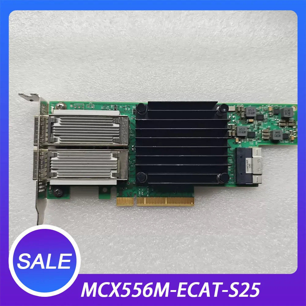 

ConnectX-5 EDR + 100GbE Dual Port Network Card MCX556M-ECAT-S25