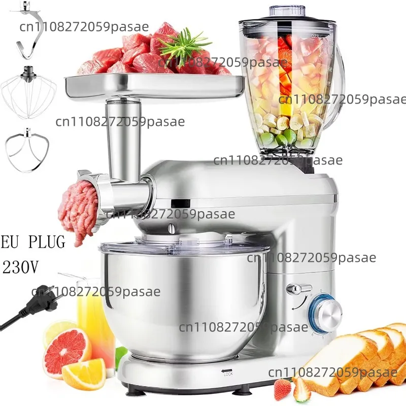 1400 watt food mixer 5.5 liter stainless steel mixing bowl, multi-function L-shaped stand