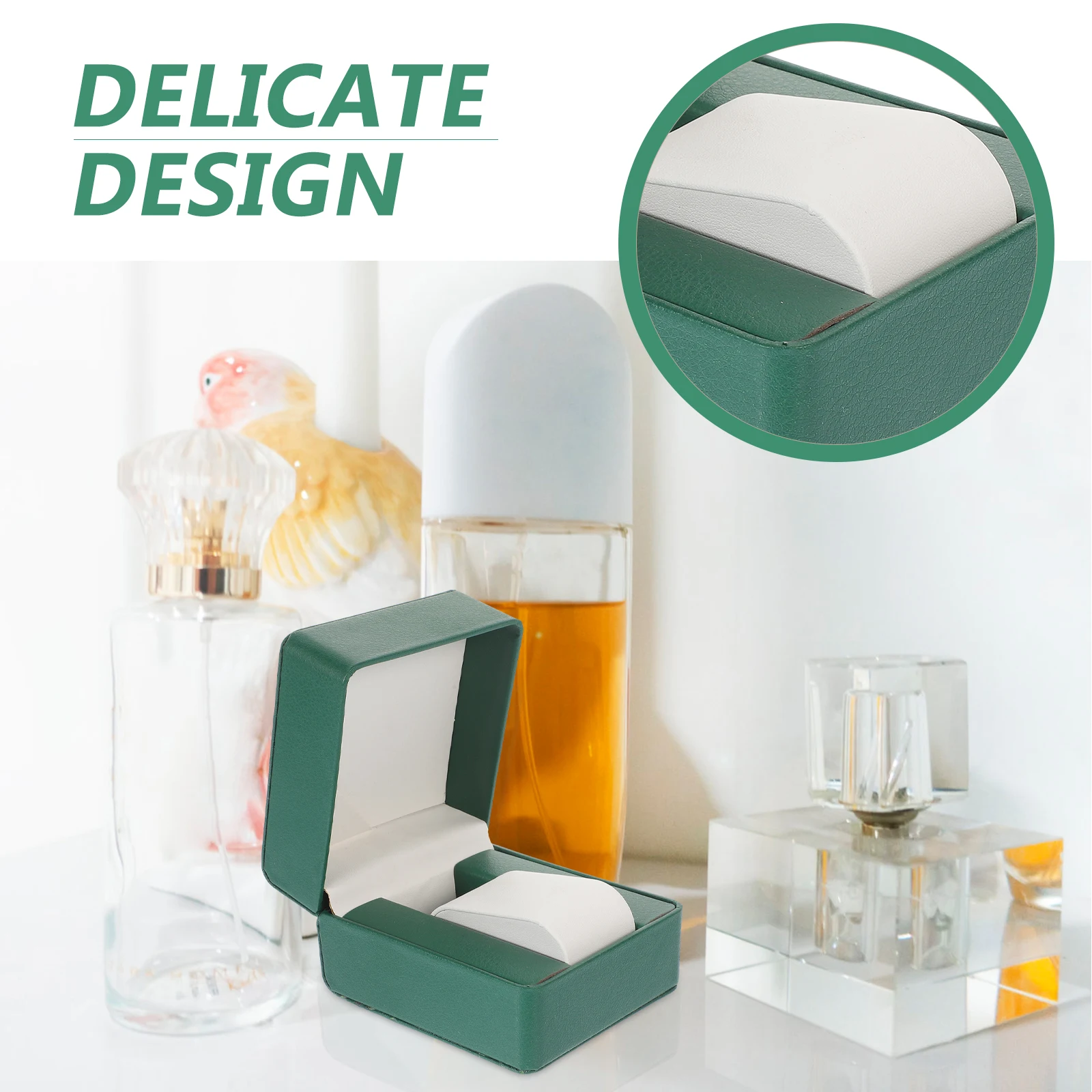 

Pu Watch Box Single Watch Organizer Storage Holder Gift Packaging Case Decorative Display Box Travel Household Storage