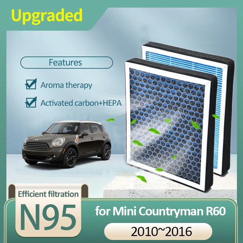 Activated Carbon Air Filter for Mini Countryman R60 MK1 2010 2011 2012 2013 2014 2015 2016 64319127516 Air Conditioner Filter