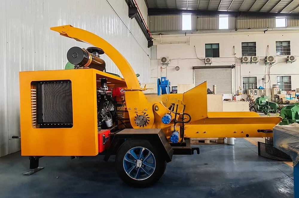 Customizable Mobile Wood Chipper Crusher Automatic Sawdust Firewood Shredder Waste Wood Processing Machine For Mexico