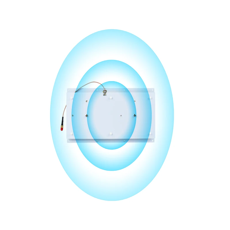 300*160*10mm 8dBi Circular Polarized Narrow‑Beam UHF RFID Antenna For Warehouse Logistics Gate