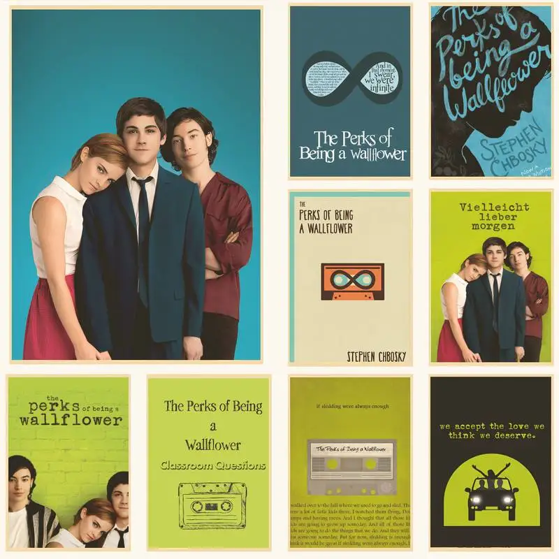 Movie The Perks of Being a Wallflower Print Art Canvas Poster For Living Room Decor Home Wall Picture