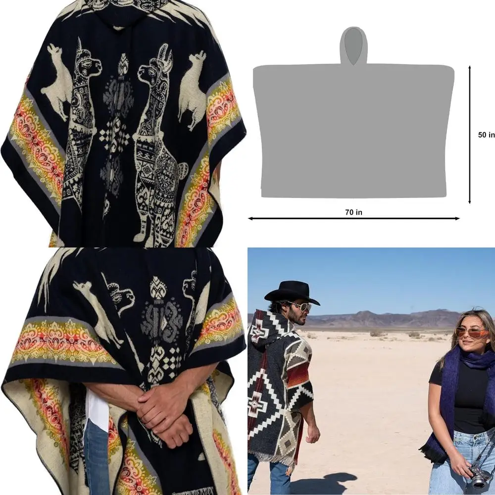 

Ecuadorian Crafted Alpaca Wool Ponchos from Alpaca Land