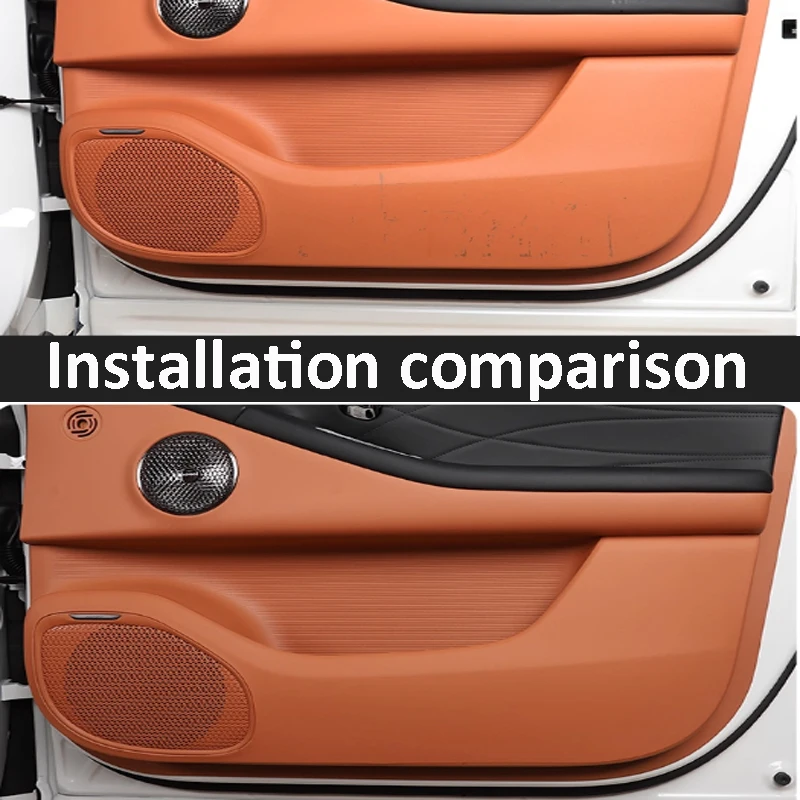 ل GAC AION V 2nd Gen 2024-2026 باب السيارة مكافحة ركلة الوسادة الديكور لوحة الباب الداخلي واقية ملصق إكسسوارات جلدية #2