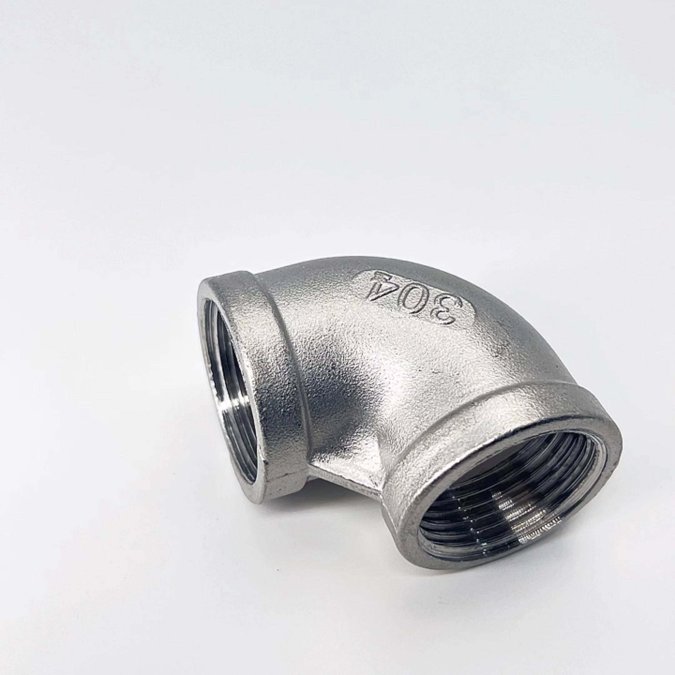 304/316 Stainless Steel 90 Degree Elbow F-F Female Thread Water/Gas/Oil Pipe Fitting