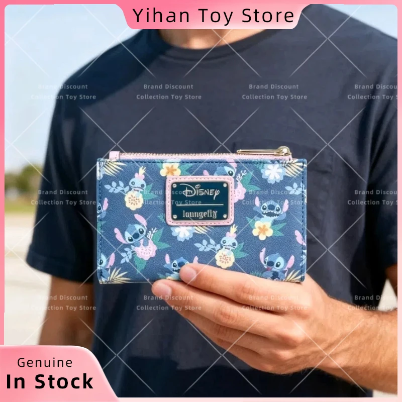 

N ‌ Кошелек Ew Lilo & Stitch с коротким принтом, кошелек с зажимом для денег, милый мультяшный держатель для удостоверений личности и кошелек для монет, Kawaii Stitch, подарок фанату