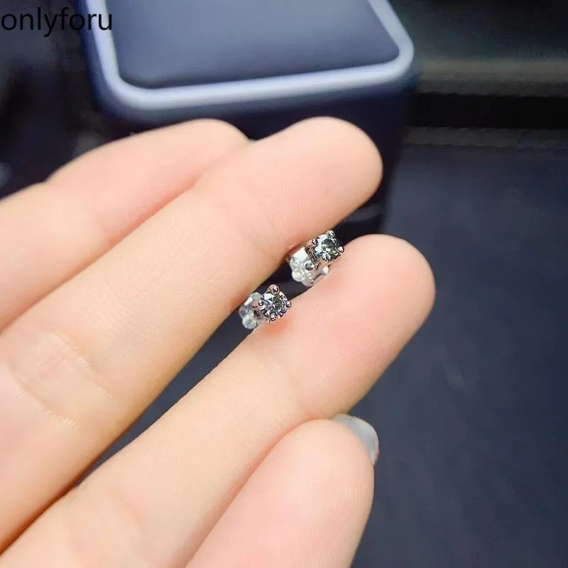 

100% для женщин, из 925 серебра, темно-серая, 3 мм бриллианта, с муассанитом