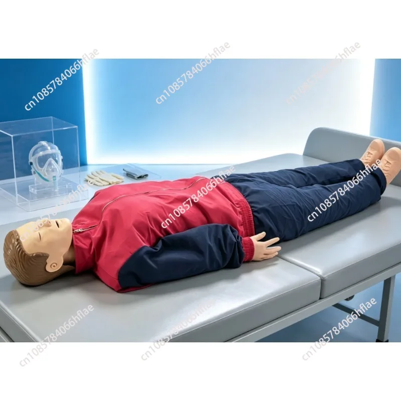 Full Body Digital CPR Mannequin for Medical Teaching, Adult FirstAidTrainingDummyKit,Used for Nursing&PediatricMedicalTraining