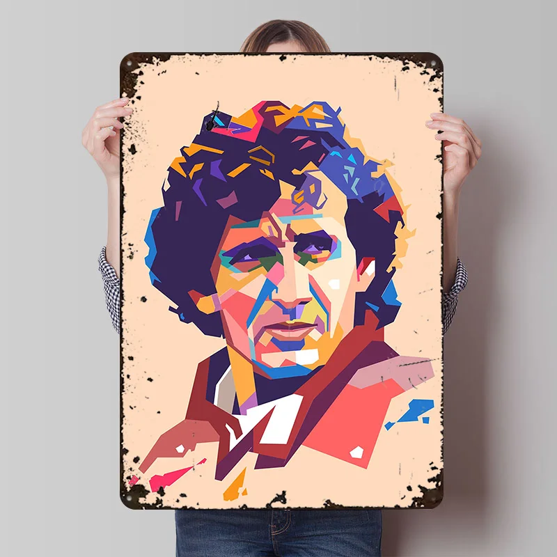 

Alain Prost Art Racing Оловянная вывеска Настенное искусство Гаражное украшение комнаты Винтажные металлические вывески для мужчин Пещера Украшение ванной комнаты Декор Ретро