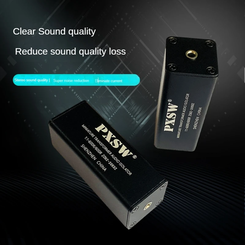 PXSW 3.5Mm Aux Audio Noise Filter Audio Isolator Current Sound Noise Isolator To Eliminate Audio Noise Common Ground Isolator