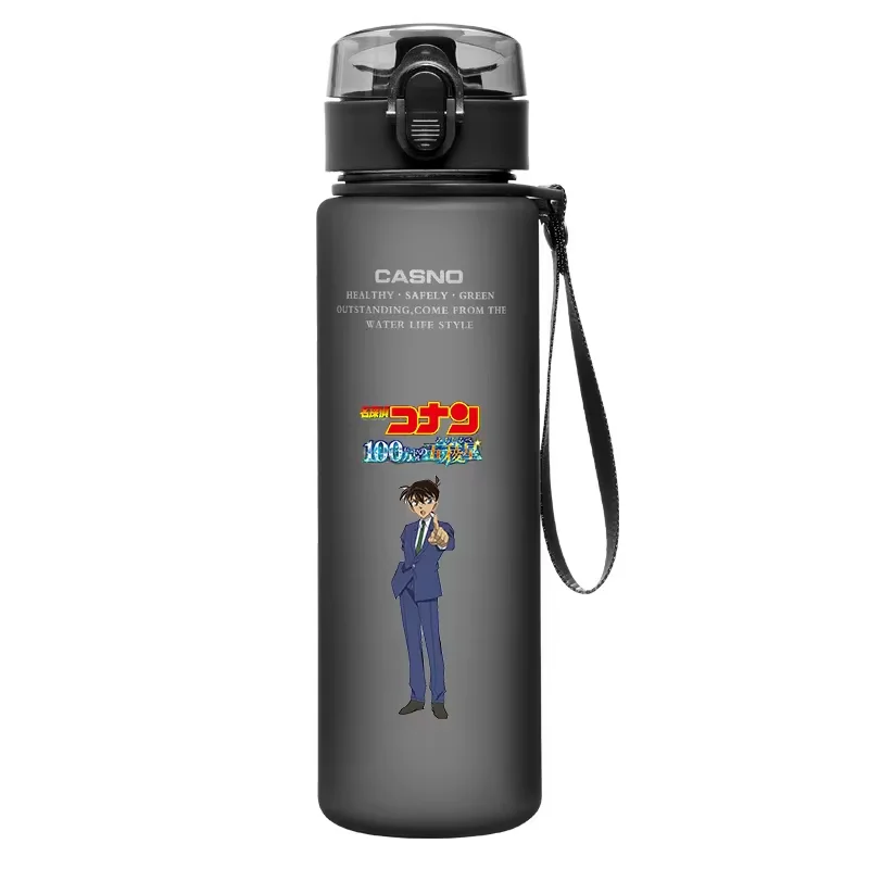 Detective Conan Anime Water Bottle 560ML Portable Sports Plastic Cup Kid Portable Outdoor Sports Drinking Bottle Gift Peripheral