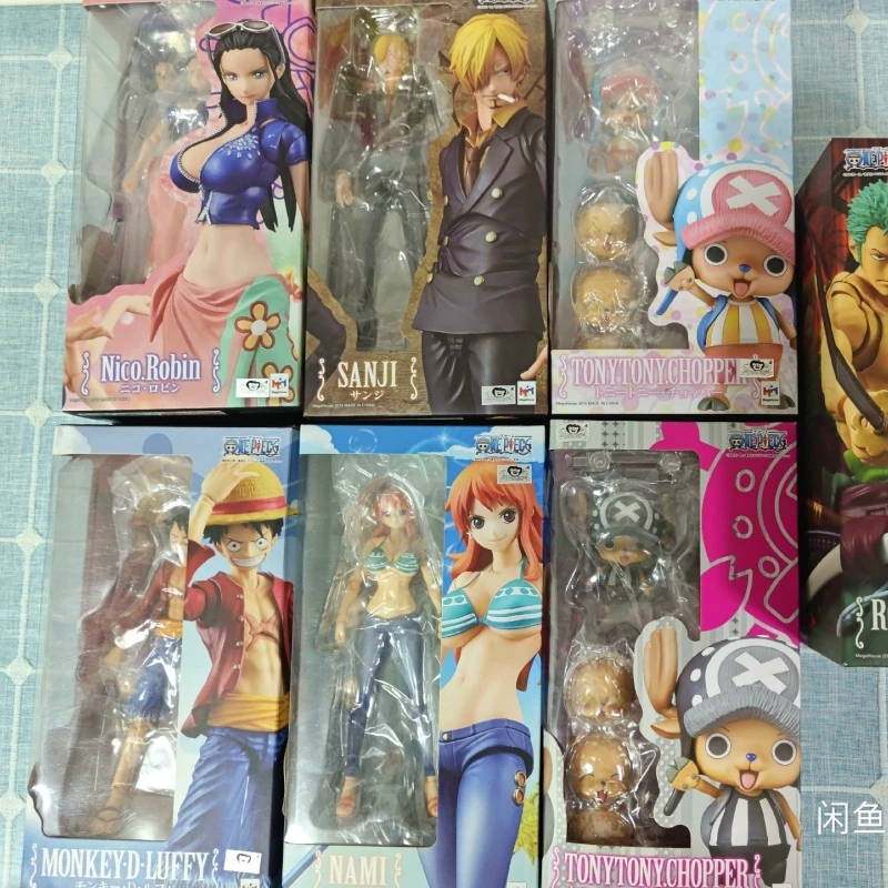 

Original One Piece Nico Robin Action Heroes Vah Luffy Sanji Anime Figure Megahouse Variable Model Collecile Gift Action Toys