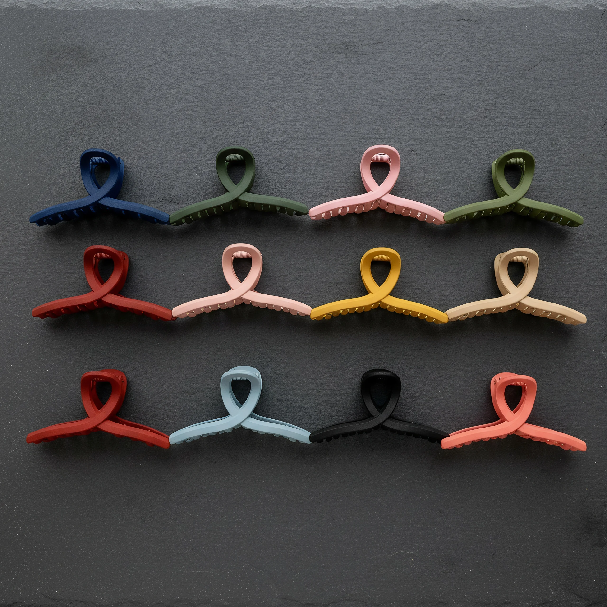 مجموعة مشابك شعر غير لامعة مكونة من 10 قطع، مخالب شعر يومية قوية مع قبضة غير قابلة للانزلاق، 8 ألوان للنساء والفتيات، بسيطة #3