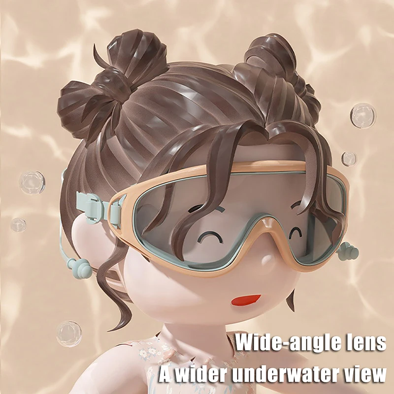 

Kids Swimming Goggles Big Frame Anti-fog Waterproof Children's Swim Goggles Boys And Girls Multi-color To Choose