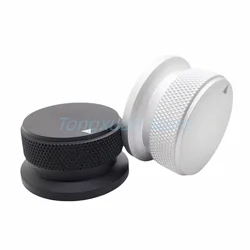 1pc38x20mm Aluminium Alloy Sandblasting Potentiometer Switch Caps Oven Electric Appliance Audio Amplifier Adjusting Knobs