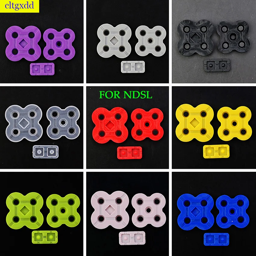 

1 Set of 9colors Conductive Rubber Silicone D-pad D pad L R Left and Right Keyboard for NDSL/DSL/DS Lite Controller Button Repai